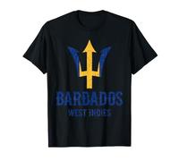 Trident Vintage Vieilli des Antilles de la Barbade T-Shirt