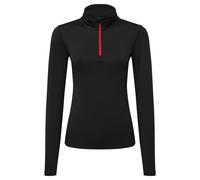 TriDri® femmes recyclées manches longues brossé dos 1⁄4 zip top