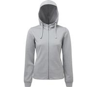TriDri - Sweat à capuche avec fermeture éclair sur toute la longueur pour femme RW8440 (L) (Gris chiné)