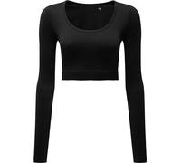 TriDri - Top court sans couture pour femme RW8396 (XL) (Noir)