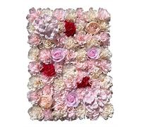 TRIEBAN 20 pièces 40 x 60 cm mur de fleurs artificielles fleurs artificielles colonne fleurs artificielles panneau bricolage mur de roses mur fond