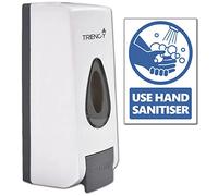 TRIENCY Distributeur Savon Mural Design, Distributeur Gel Hydroalcoolique Mural, Distributeur de Désinfectant pour Les Mains, Distributeur de Savon Liquide 360ML, Distributeurs pour Douche, Shampooing