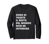 Trieste Città Simpatica Uomo Donna Bambino Souvenir Manche Longue