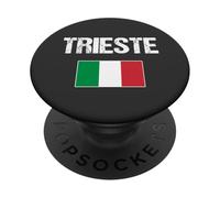 Trieste Italie Drapeau Italien Italia Trieste PopSockets PopGrip Adhésif