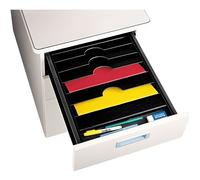 Trieur 6 cases pour tiroir de bureau - Noir