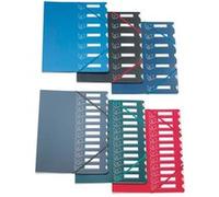 Trieur 7c Polypropylène + Carte + Élastique Bleu