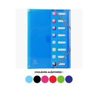 Trieur - 8 compartiments - A4 - Polypro - Couleurs assorties - Exacompta