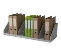 Trieur 9 cases fixes pour classeurs à levier standard - Dimensions L80,2 x H21 x P29 cm gris G