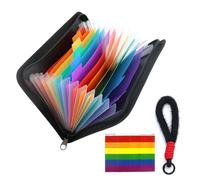 Trieur à compartiments pour A6, organiseur de fichiers avec fermeture éclair, 13 compartiments, porte-documents pour chèques, factures, reçus, billets