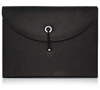 Trieur à soufflet en cuir synthétique pour le bureau et l'école - Format A4 et lettre - 13 poches - Noir