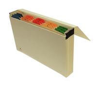 Trieur à soufflet en manille avec index alphabétique en mylar multicolore