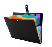 Trieur à Soufflets Sac à documents A4, dossier de rangement classifié multicouche, Index des couleurs, sac fichiers bureau for étudiants, peut contenir 300 500 feuilles