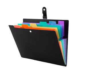 Trieur à Soufflets Sac à documents A4, dossier de rangement classifié multicouche, Index des couleurs, sac fichiers bureau for étudiants, peut contenir 300 500 feuilles
