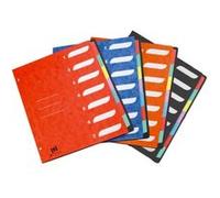 Trieur A4 bicolore à 8 positions Oxford Boston Modèle aléatoire Multicolore G