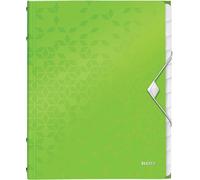 Trieur A4, Contient Jusqu'à 200 Feuilles, Index Intégré À 12 Onglets, Fermeture Élastique, Noir, Wow, 46340095