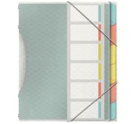 Esselte – Trieur 6 compartiments A4 Colour'Breeze, pochettes en plastique transparent, multicolore