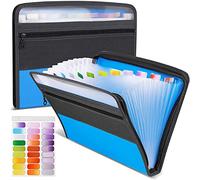 Trieur A4 Range Document, 13 Poches Trieur Accordéon Organiseur avec Fermeture à Glissière, Portable Documents Organiseur