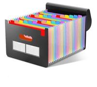 Trieur A4 Range Document Bureau Rangement Papier Classeur Trieur 24 Compartiments Extensible A4 Accordéon Organiseur