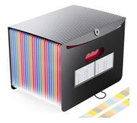 Trieur A4 / Range Document/Rangement Papier ，Trieur Document A4, Classeur Accordéon 24 Compartiments