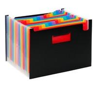 trieur accordéon 24 positions RAINBOW CLASS Viquel Polypropylène Noir Noir