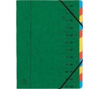 Trieur agrafe avec elastiques 12 compartiments exacompta 54123e G