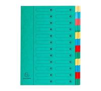 Trieur carte Exacompta Harmonika 24 divisions - Vert
