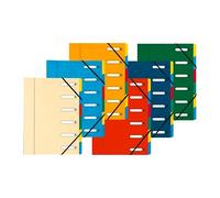 Trieur carte Exacompta Harmonika 6 divisions coloris assortis