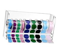 Trieur d ' autocollants en rouleau acrylique à plusieurs compartiments, pour la décoration des bureaux à domicile, distributeur d ' étiquettes réglable, d ' autocollants à fentes multiples