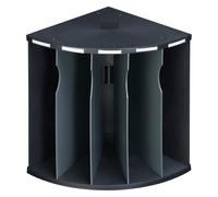 Exacompta Trieur ergonomique The Corner ECOBLACK 5 compartiments quart-de-cercle noir/gris souris