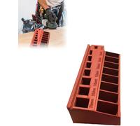 Trieur de boulons M3 pour 7 longueurs de mesure pour l'organisation de précision, les petites pièces, vis, matériel, boîte à pêche, outil de collection, décoration de la maison (rouge)