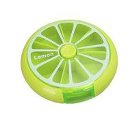 Trieur de comprimés hebdomadaire - Boîte à pilules circulaire, organisateur de pilules de voyage | Distributeur hebdomadaire de capsules - Outil de médicament rond avec 7 sections pour tablette