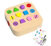 Trieur de formes - Jouet d'apprentissage en bois, jeux éducatifs de tri des couleurs, activité d'apprentissage préscolaire, bébé fille, tout-petit, garçon, parfait pour un cadeau d'anniversaire, déve