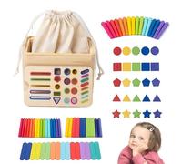 Trieur de formes pour tout-petits - 30 cm, tri éducatif des couleurs, jeu sensoriel de développement, jeu de pêche | Blocs en bois interactifs, salle de jeux pour crèche, garderie, apprentissage préco