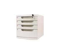 Trieur de tiroirs de bureau à 4 couches verrouillables Tiroir de rangement de bureau Confidentialité Organisateur de tiroir de bureau Blanc (30 cm, 40 cm, 30 cm, 33 cm) (taille : 4 couches)