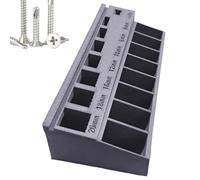 Trieur de vis M3, roulement à écrous et boulons, organisateur de compartiment à outils, trieur de vis portable et robuste pour atelier, armoire de garage et bricolage (17,6 x 7,3 x 3,2 cm)