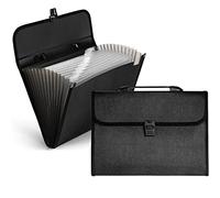 Trieur Document 12 Compartiments en Format A4,Accordéon Classeur avec Couvercle, Nordun Extensible Rangement Papier Administratif Trieur Pochette à Soufflet pour Bureau école ou Maison