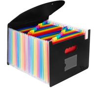Trieur Document A4 Extensible 24 Compartiments Porte Document Accordéon Document Fichier Wallet Boite de Classement avec un [210]