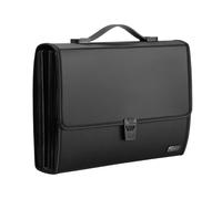 Trieur Document A4 Extensible Accordéon Documents Organiseur 26 Compartiments Portable Valisette Trieur Accordeon Grand Dossier Trieur avec Poignée pour lBureau école famille Noir