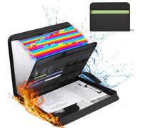 Trieur Document Trieur A4 Ignifuge Avec Fermeture Éclair Et Étiquettes Classeur Rangement Documents À 24 Poches Avec Trieur Papier Multi-Poches Pour Fichiers A4 Facture Et Plus