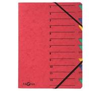 trieur 'EASY', A4, carton, 12 compartiments, vert