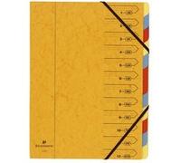 Trieur Exacompta agrafés 12 Compartiments couleurs assorties G