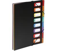 Trieur extensible A4 - SWAPY - 8 compartiments - Polypropylène - Grande capacité - Format A4 - Dimensions 32x25 5x1 cm