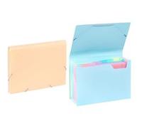Trieur extensible Viquel Rainbow Pastel 6 compartiments Modèle aléatoire Multicolore G