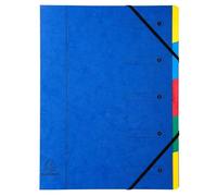 Trieur Harmonika fenêtres imprimées Véritable carte lustrée 5 compartiments - Couleurs assorties