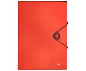Trieur ménager Solid, A4, PP, 6 compartiments, rouge