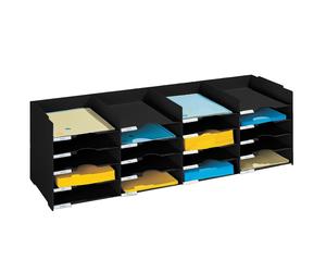 Trieur multicases largeur 90 cm noir