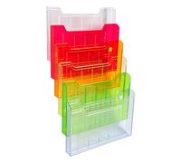 Trieur mural 6 cases plastique Exacompta horizontal assorti