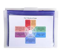 Exacompta Trieur mural Crystal – PP, 6 compartiments colorés, élastiques, 36x26 cm A4, cristal