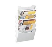 Trieur mural horizontal - Exacompta - 6 compartiments - Gris clair - 24 x 32 cm - Extensible