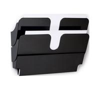 Trieur mural magnétique 2 cases Durable Flexiplus A4 - Noir